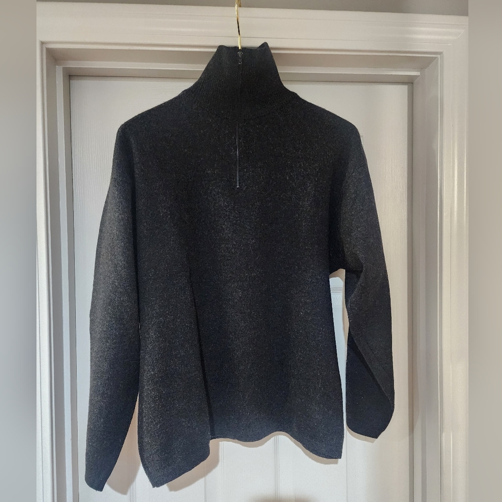 Vintage IMC Italian Manufactured Co Cotton Blend Quarterzip Knit Sweater